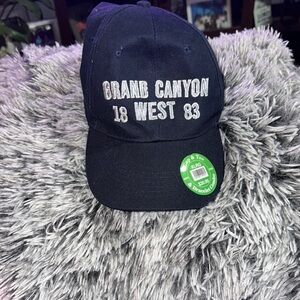 Grand Canyon Embroidered Black Cap